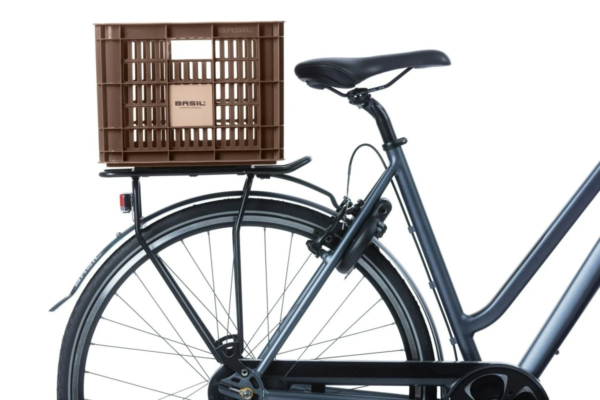 Recycled Bicycle Crate in Brown