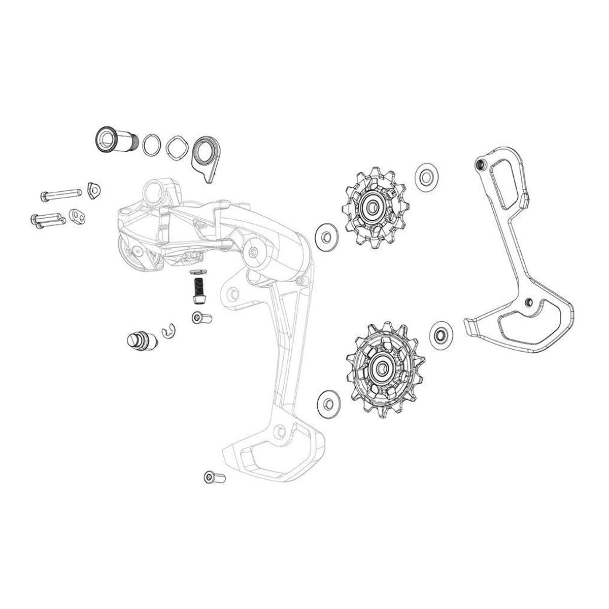 Rear Derailleur Pulley Kit X0 T-Type Eagle AXS (Includes 14T