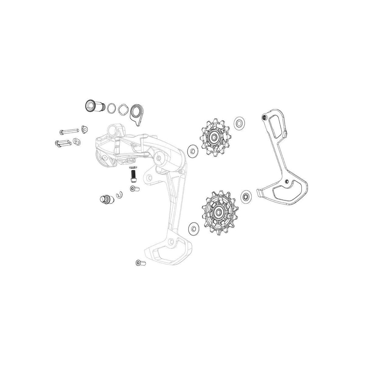 Rear Derailleur Pulley Kit X0 T-Type Eagle AXS (Includes 14T