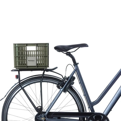 Recycled Bicycle Crate in Moss Green