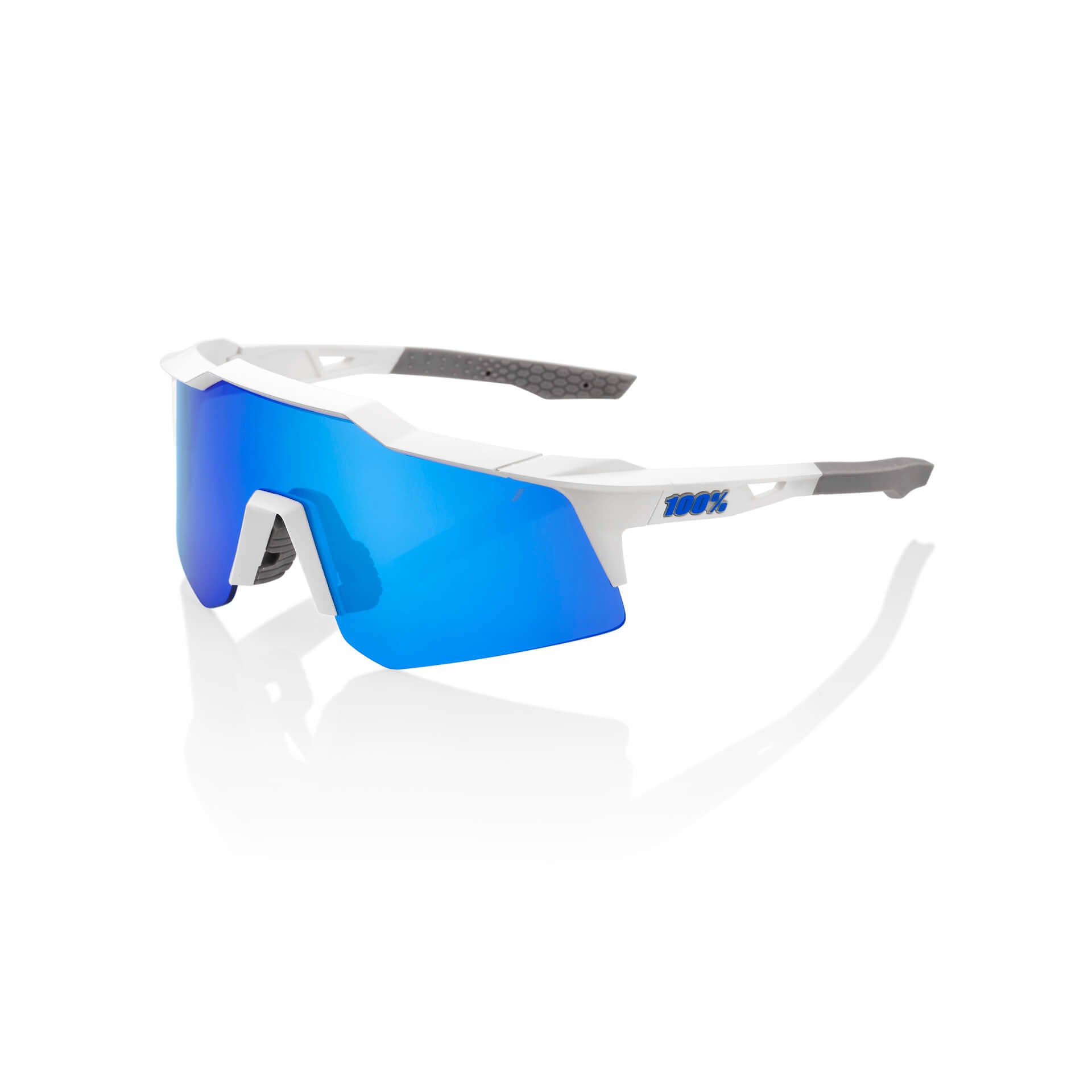 SPEEDCRAFT XS - Matte White - Blue Mirror