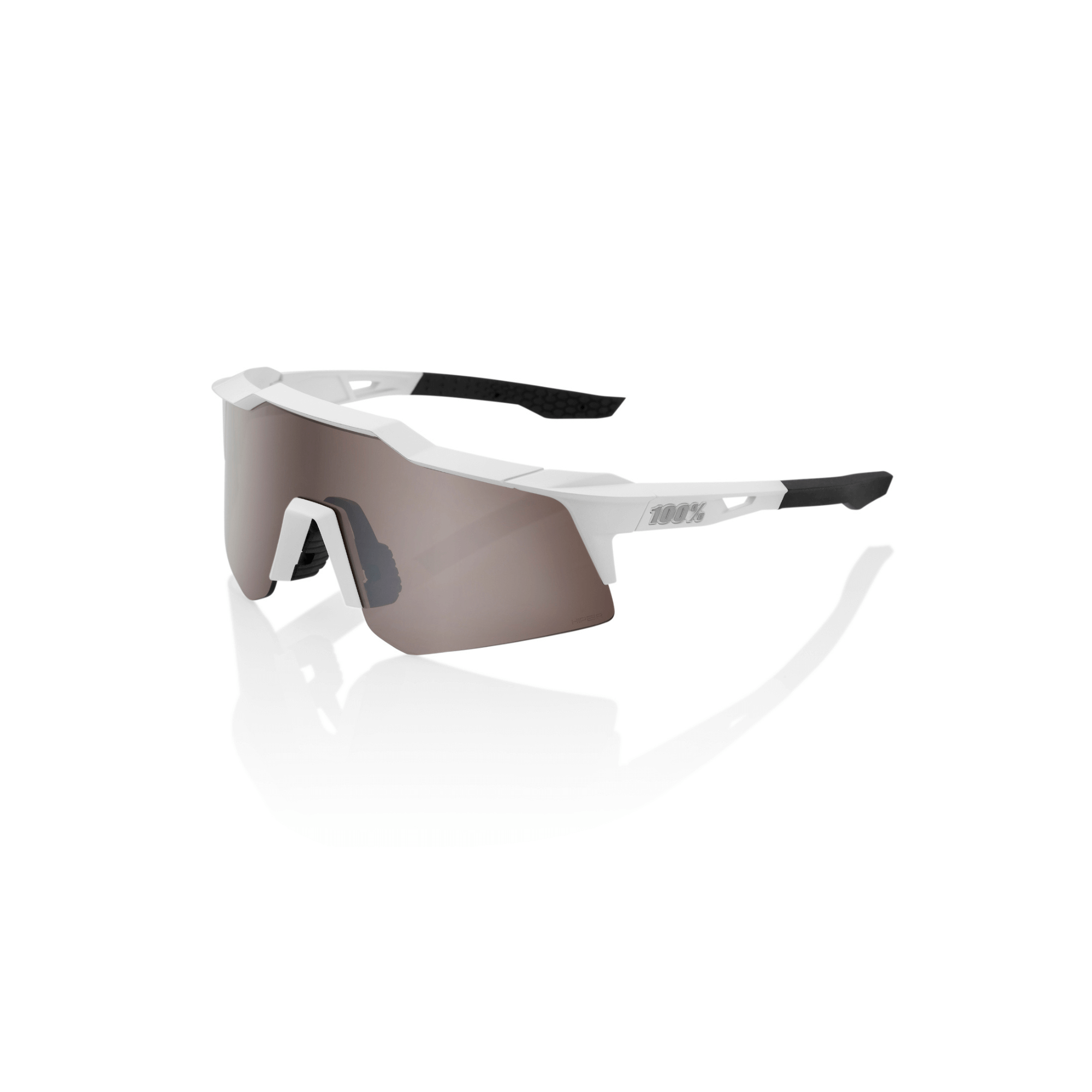 Speedcraft XS Matte White - Hiper Silver Mirror Lens (1)