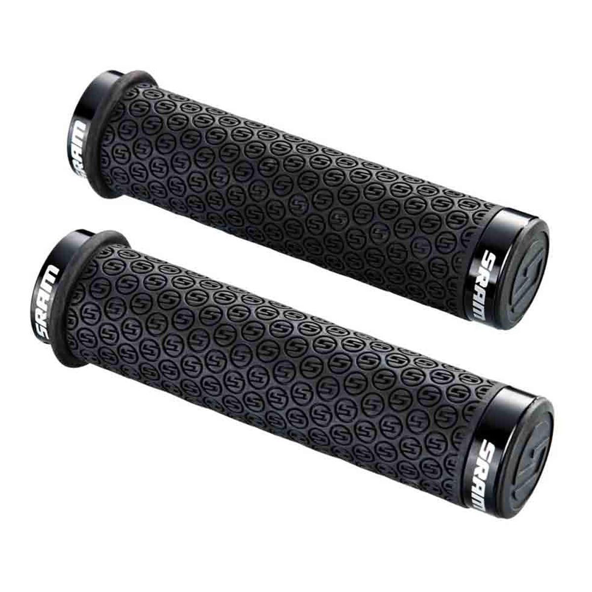 SRAM Downhill Silicone Lock On Grips, Clamps & Plugs Black