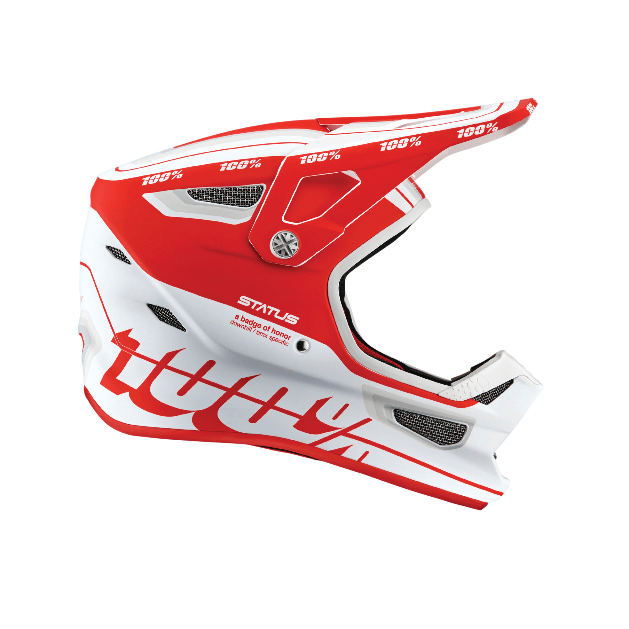 Status Helmet Topenga Red-White