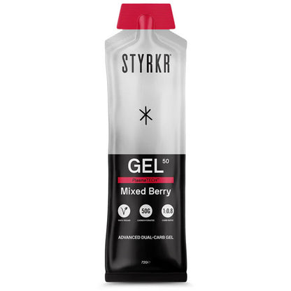 Styrkr Gel50 Mixed Berry Dual-Carb Energy Gel