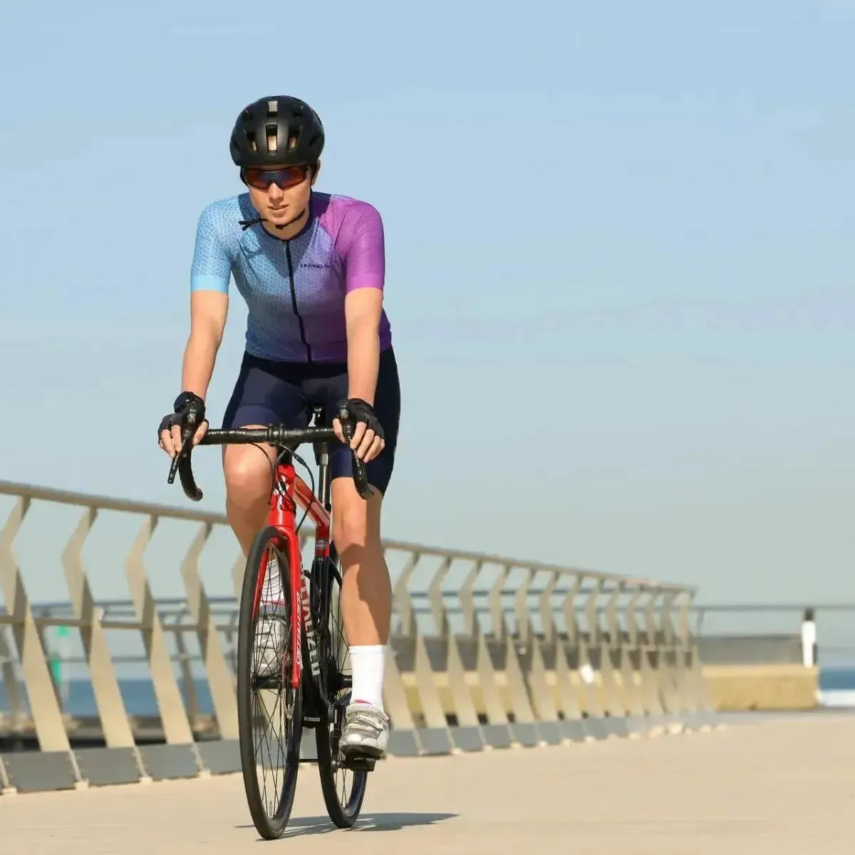 Women's Pro Jersey in Purple Pink-Jerseys-bikeNOW