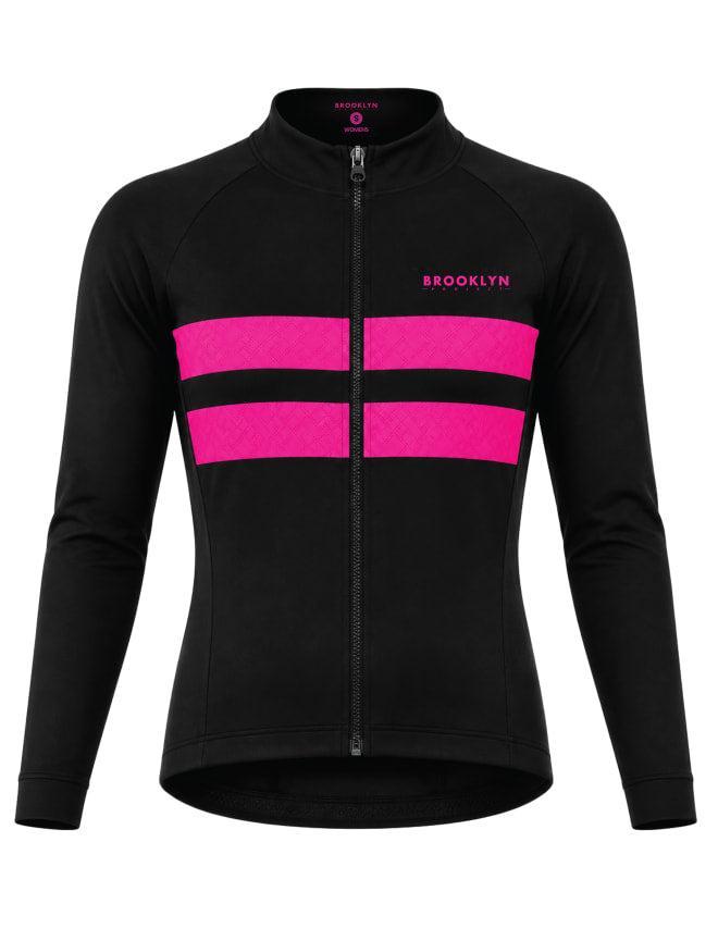 Women's Pro LS Thermal Jacket in Black & Pink
