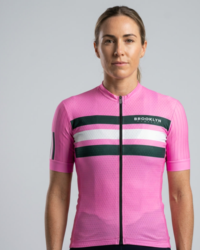 Women's Pro Max Jersey in Pink & Hunter Green