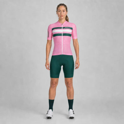 Women's Pro Max Jersey in Pink & Hunter Green