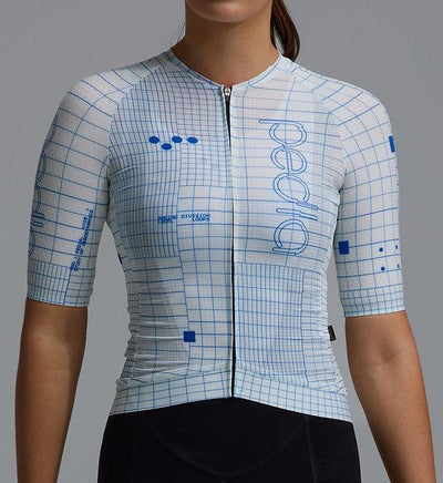 Women's Pro Pursuit 3.0 Jersey in Grid White