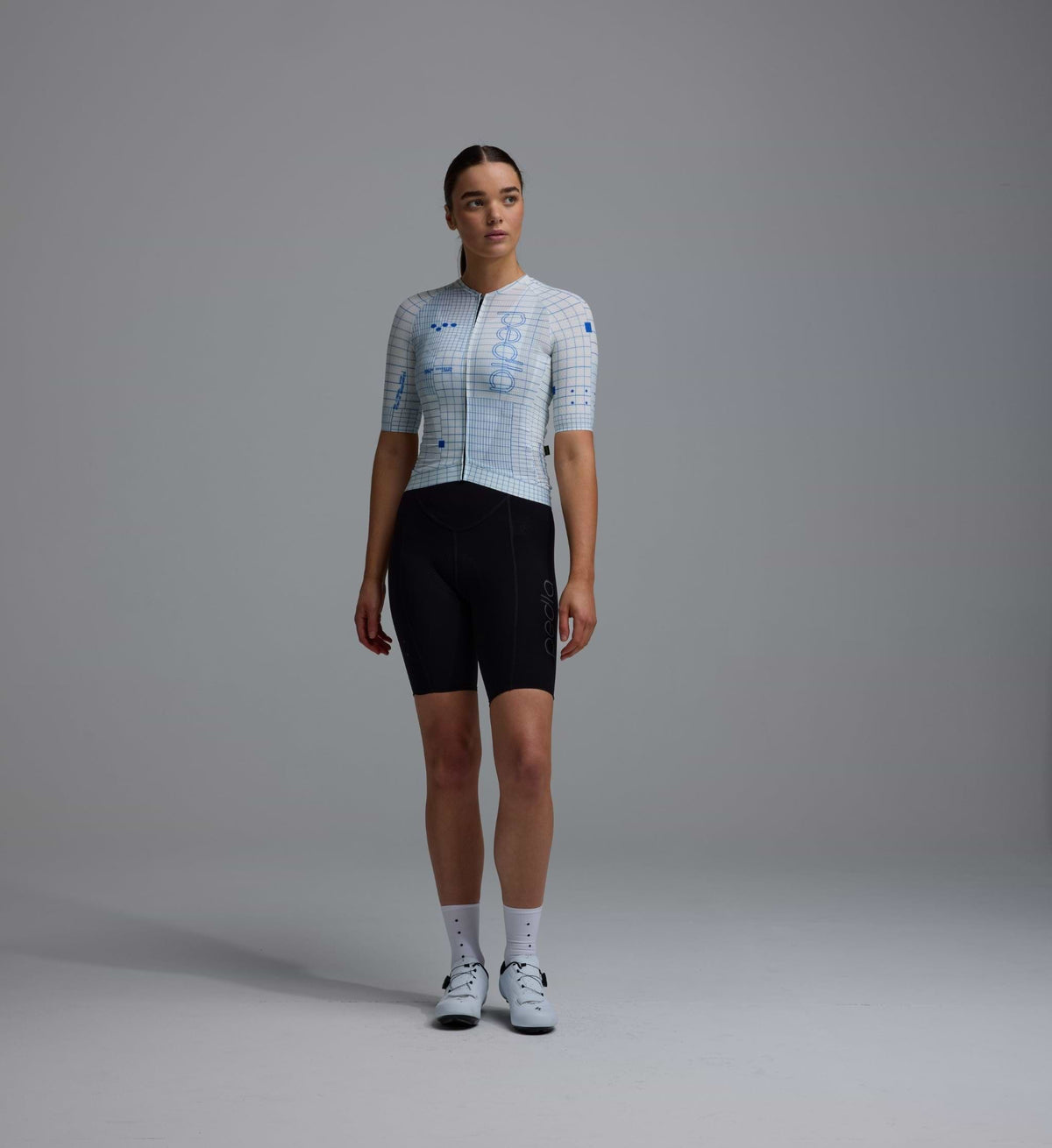 Women's Pro Pursuit 3.0 Jersey in Grid White