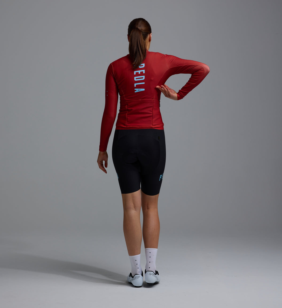 Women's Thermal LS Jersey in Solid Fox Red